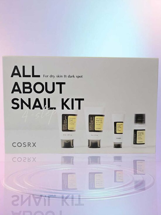 COSRX All About Snail Kit – 4 soļu kopšanas komplekts ar gliemežu mucīnu